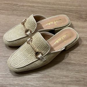 Raffia Slide-On Loafers - Size 6 from Lulu’s